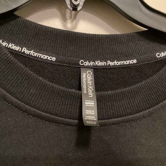 CALVIN KLEIN PERFORMANCE Triple Logo Cotton Blend Sweatshirt, size M - Picture 6 of 10